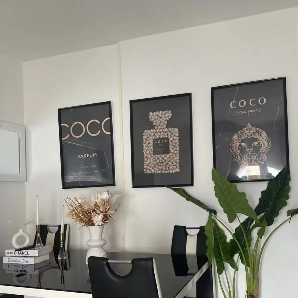 3PC Luxury Poster Canvas Wall Art (NO FRAME)